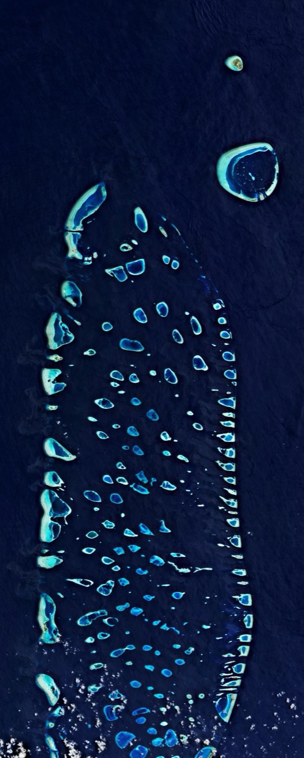 Ari Atoll from orbit