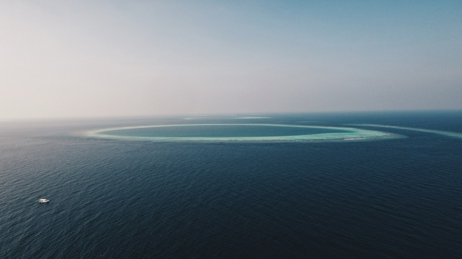 An atoll from the air